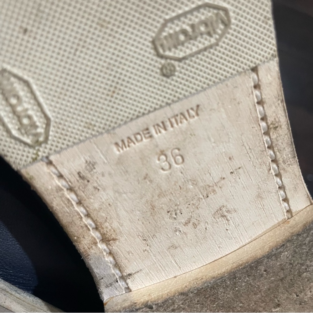 CHANEL Navy Leather Penny Loafers - Picture 5 of 12